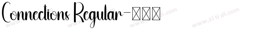 Connections Regular字体转换